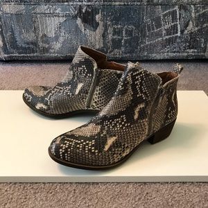 Lucky Brand - Basel Ankle Snakeskin Print Booties